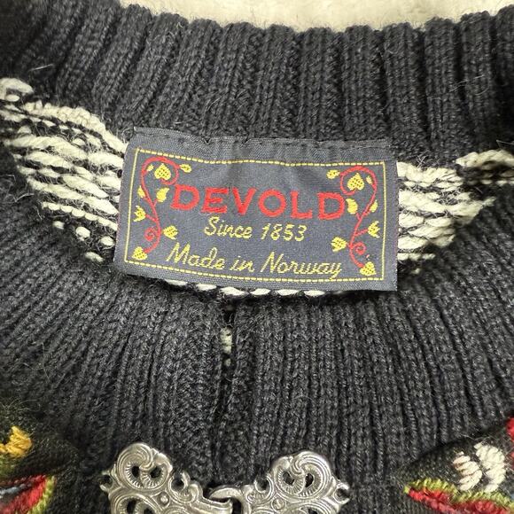 Vintage Devold Fair Isle 100% Wool Sweater Pullover Men's Size XL Norway - Picture 4 of 8
